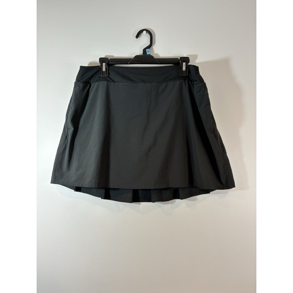 NIKE Women's DRI-FIT Ace Pleated Tennis/Golf Skort-Black Pickle Ball Tennis XL